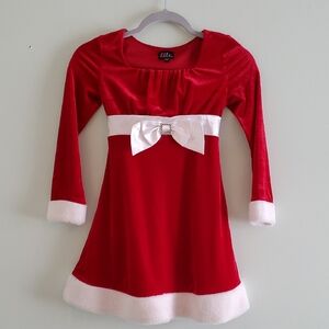 Lilt Red Velvet Holiday Formal Dress